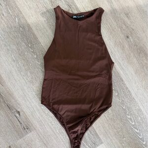 Zara Chocolate Brown Bodysuit